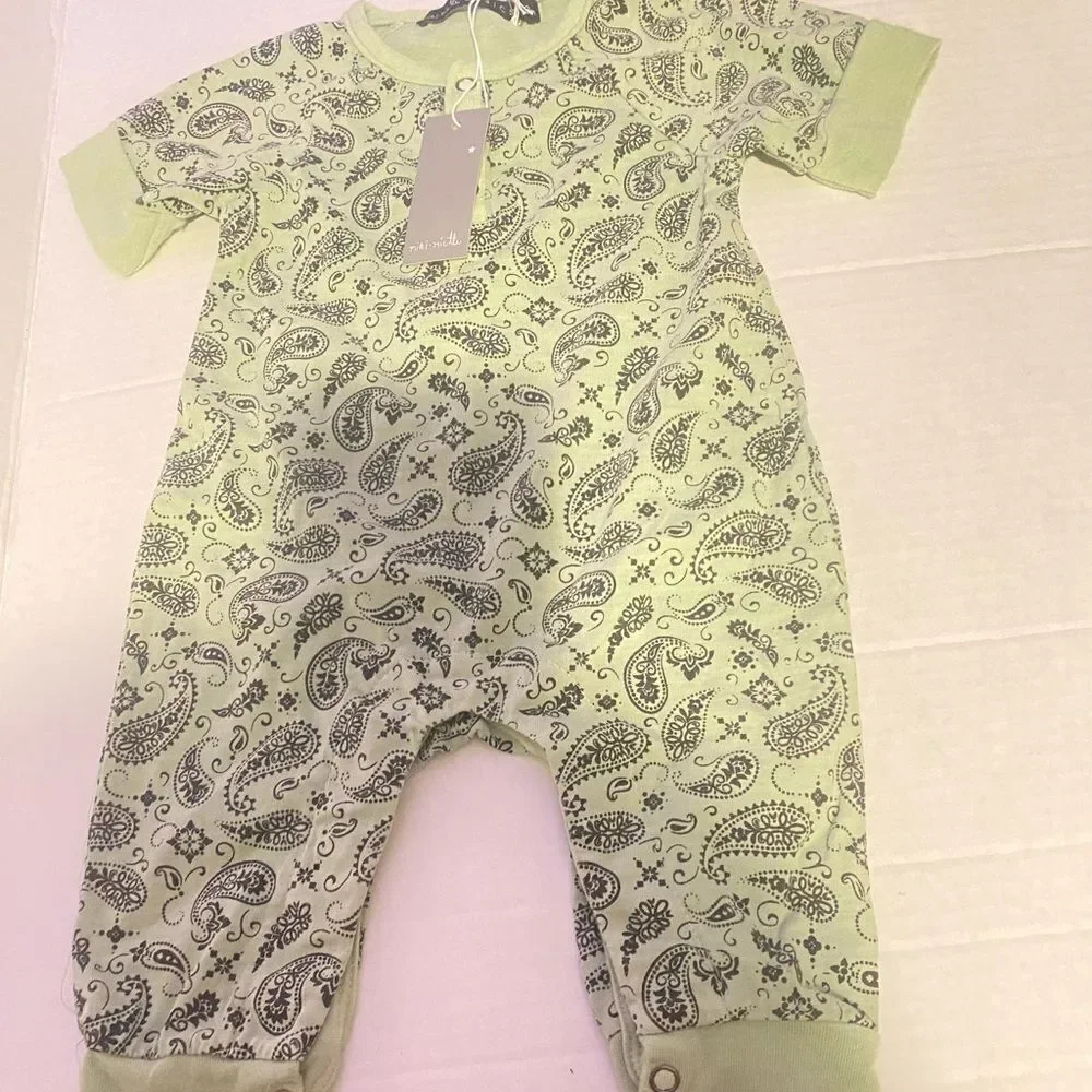 Miki miette Paisley Print Kids One Piece 3 M